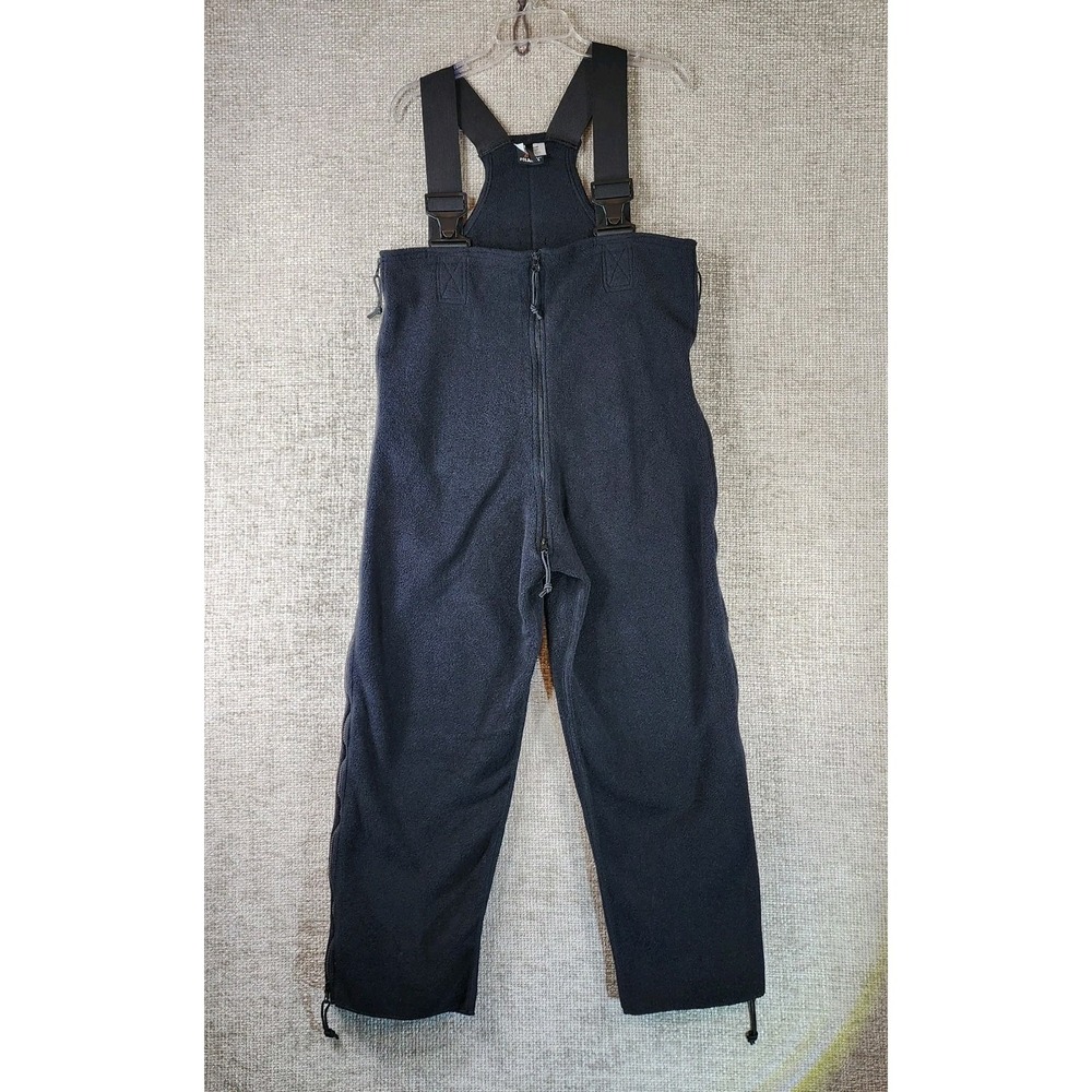 USA Polartec Fleece BIB Overalls Thermal Mens M 36x25 Cold‎ Weather Side Zip